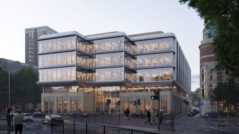UoP-Technology-Building_North-Elevation_Dusk-scaled
